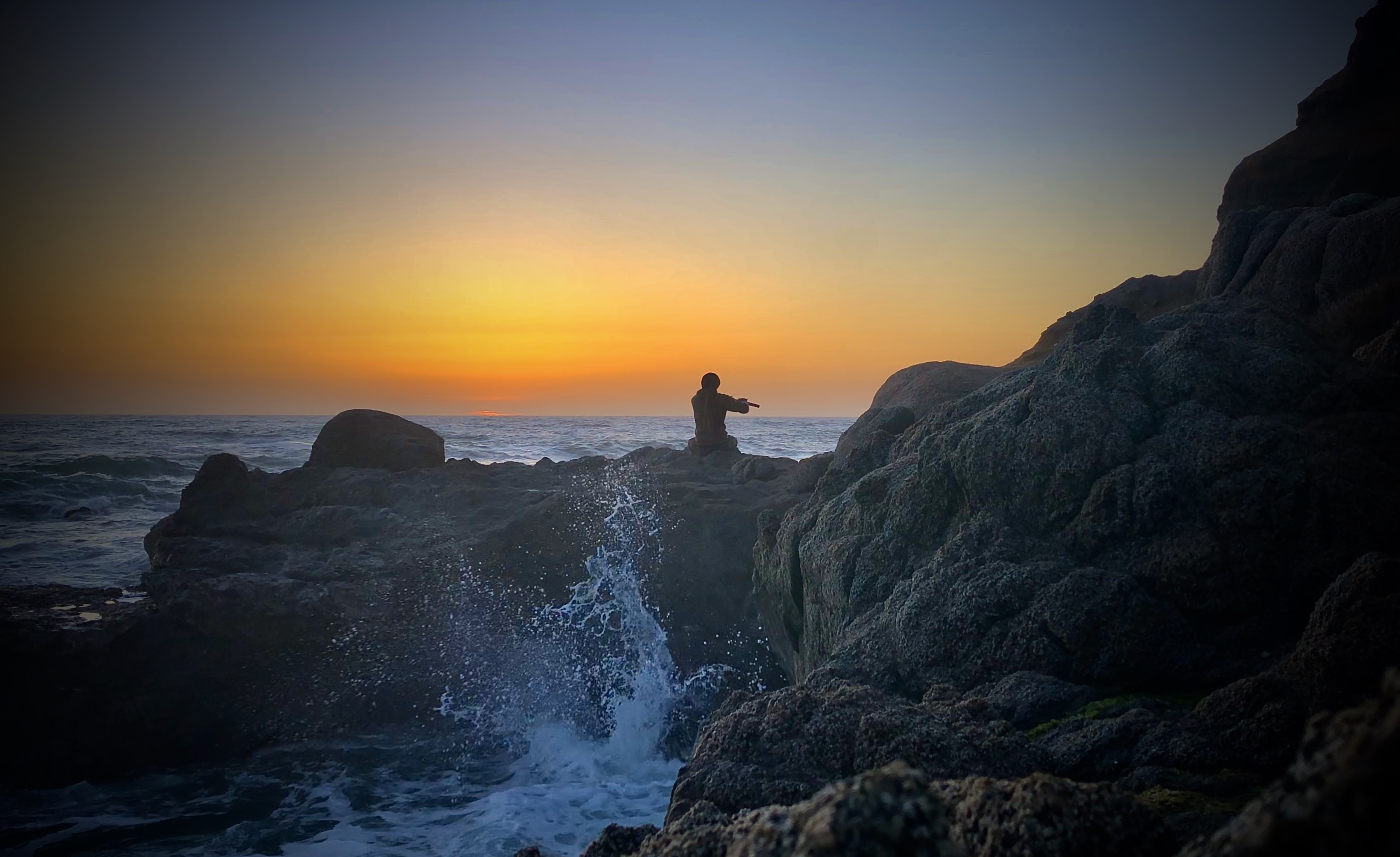 Bryan Anthony Vallone Playing Flute for the Pacific Coast